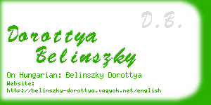 dorottya belinszky business card